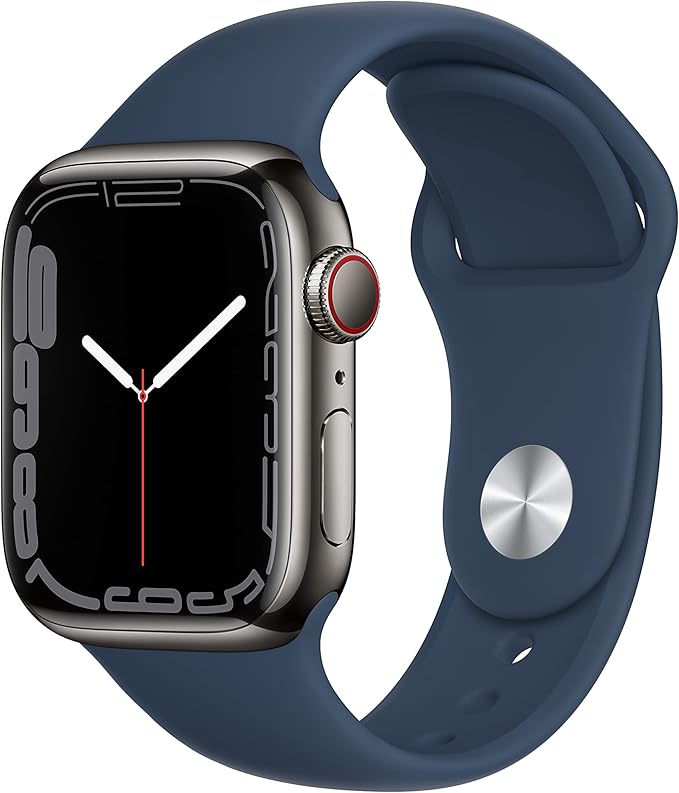 Apple Watch Series 7 Graphite Stainless Steel Case by Amazon+Renewed