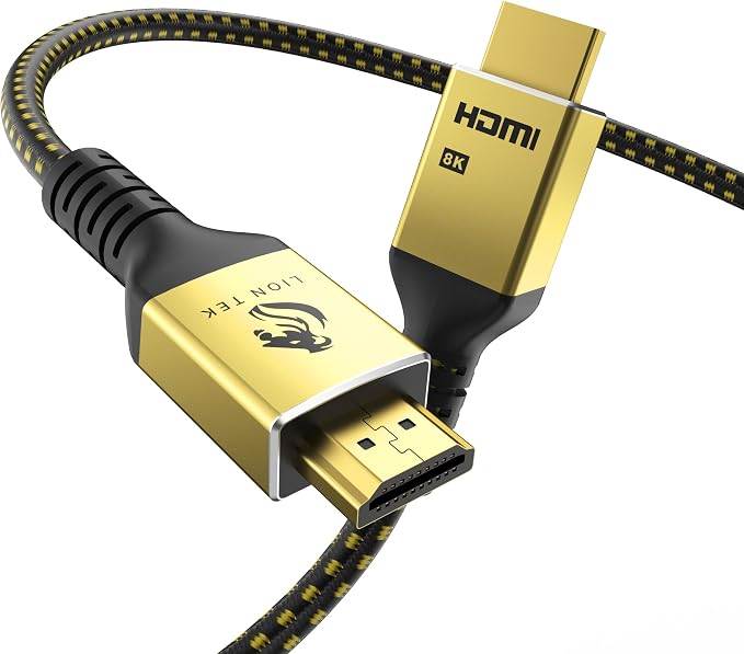 LIONWEI 8K Certified HDMI Cable 3.9FT/1M, HDMI 2.1 Cable 8K@60Hz 4K@120Hz by LIONWEI