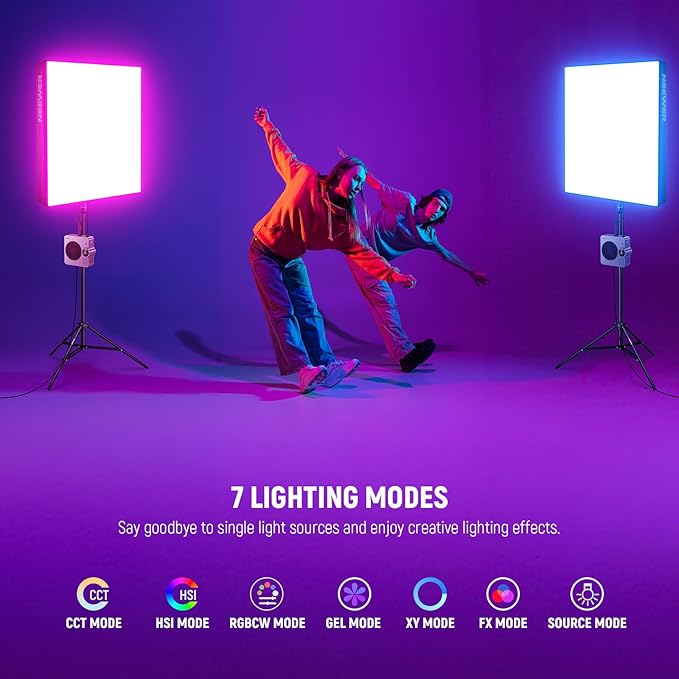 NEEWER Pro 200W Flexible LED Video Light, Studio RGB Panel Light Mat Kit - Image 3