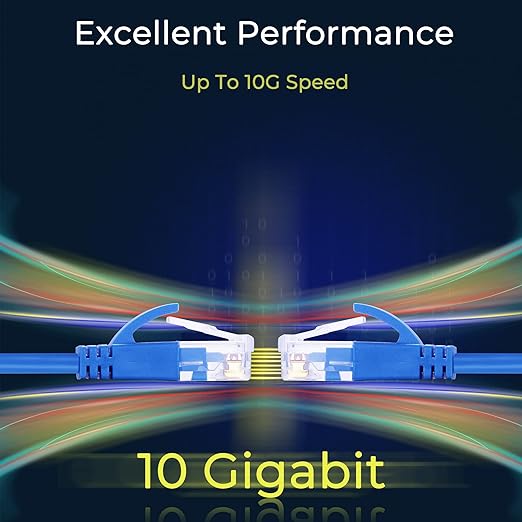 Rapink Patch Cables Cat6a 14ft Slim, Cat6a Ethernet Patch Cable 10G Support - Image 6