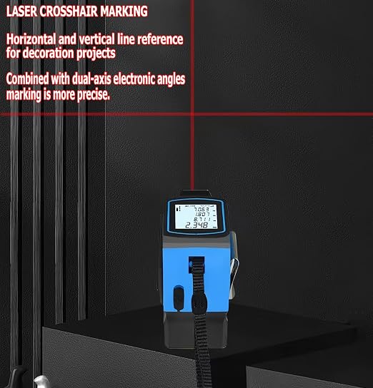 Tape Measure 4-in-1 Laser Digital Measuring Tape & 40m/131ft Laser Distance - Image 8