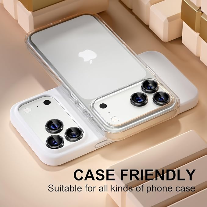 Misea Compatible for iPhone 17 Pro/iPhone 17 Pro Max Camera Lens Protector - Image 5
