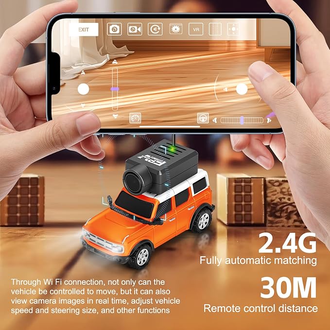 WLtoys 1:64 Mini RC Cars, 2.4G FPV Remote Control Toy Car - Image 5