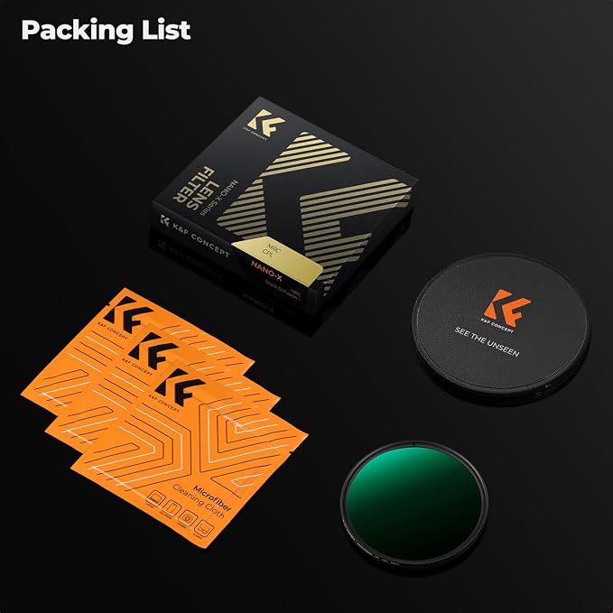 77mm Circular Polarizers Filter, K&F CONCEPT 77MM Circular Polarizer Filter HD - Image 7