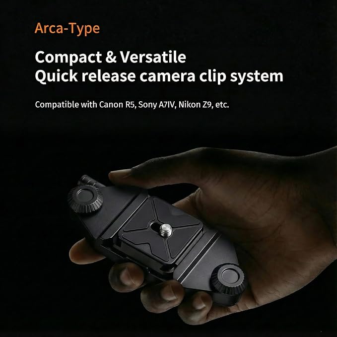 Camera Clip Backpack Clip with Quick Release Plate, Aluminum Backpack Strap - Image 2