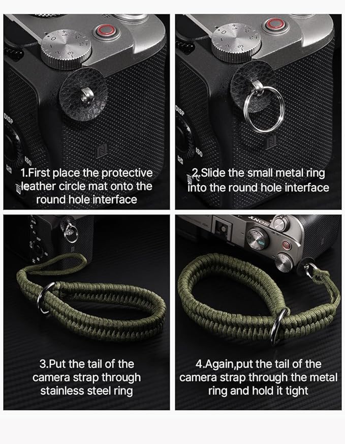 Camera Wrist Strap for Mirrorless Cameras, Quick Release Camera Wrist Strap - Image 3