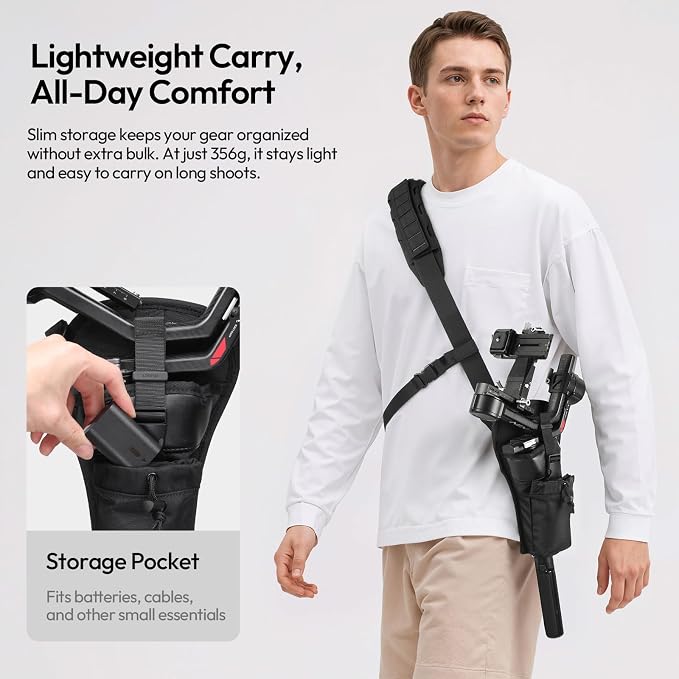 ULANZI CB01 Camera Sling Bag for Mirrorless DSLR Cameras & 3-Axis Gimbal - Image 6