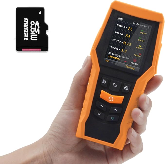 Smart Air Quality Meter Indoor 11-in-1 Air Monitor PM1.0 PM2.5 PM10 Dust TVOC by BLATN