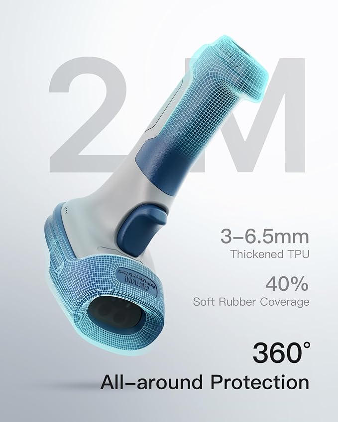 Inateck Bluetooth Barcode Scanner, 2D Wireless Barcode Scanner, 3 in 1 Reader - Image 5