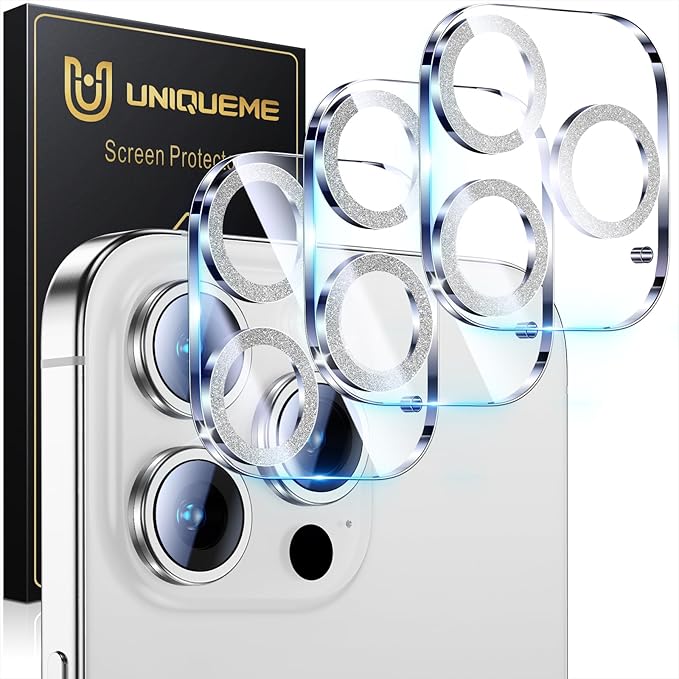 UniqueMe for 3 Pack iPhone 16 Pro/iPhone 16 Pro Max Camera Lens Protector by UniqueMe