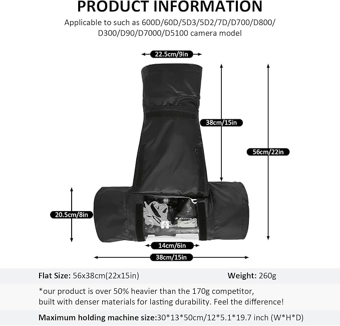 Professional Waterproof Camera Rain Cover, Universal DSLR Camera Protector - Image 2