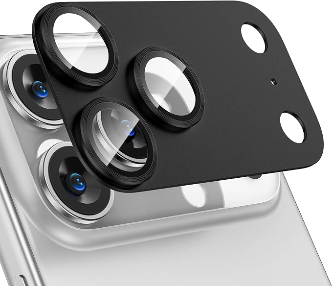 Tensea for iPhone 17 Pro Max Camera Lens Protector, Metal Aluminum Alloy by Tensea