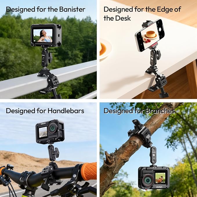 ULANZI CO78 Super Clamp Mount, 3-Jaw Y-Shape Super Clamp - Image 5