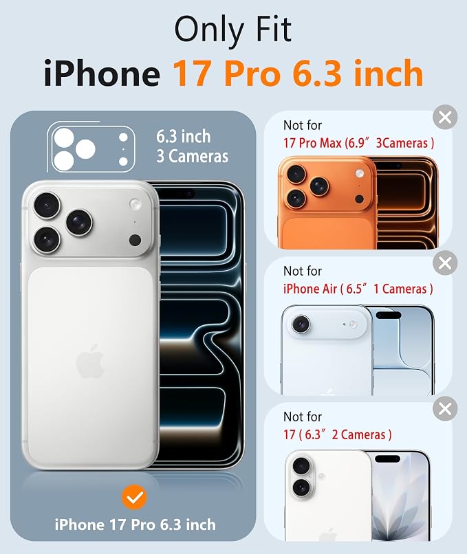 FNTCASE for iPhone 17 Pro Case: Integrated Silicone Phone Cases - Image 2