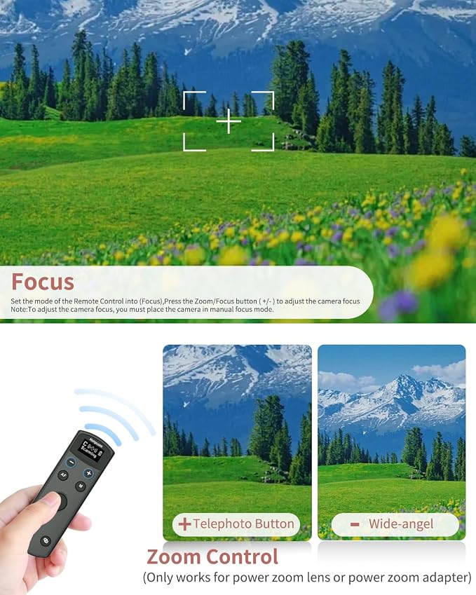for Canon Camera Remote Control, Hanpusen Rechargeable Wireless Shutter Release - Image 3