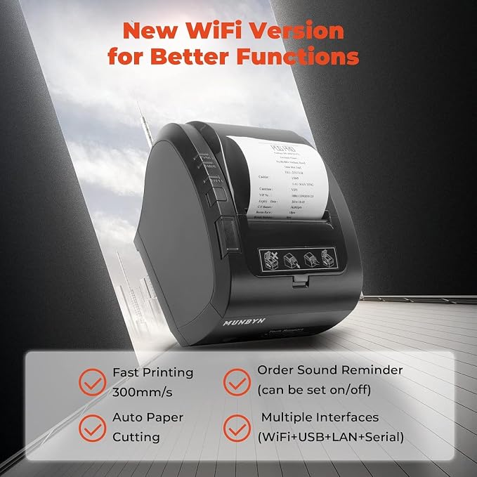 MUNBYN WiFi Receipt Printer - Image 2