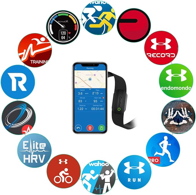 COOSPO Bluetooth Heart Rate Monitor Chest Strap H808S, ANT+ BLE HR Monitor Chest - Image 7