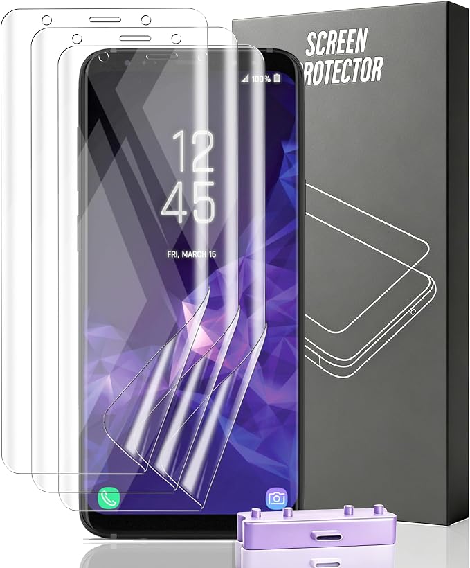 3 Pack for Samsung Galaxy S9 Screen Protector Flexible TPU Film Not Tempered by Unknown