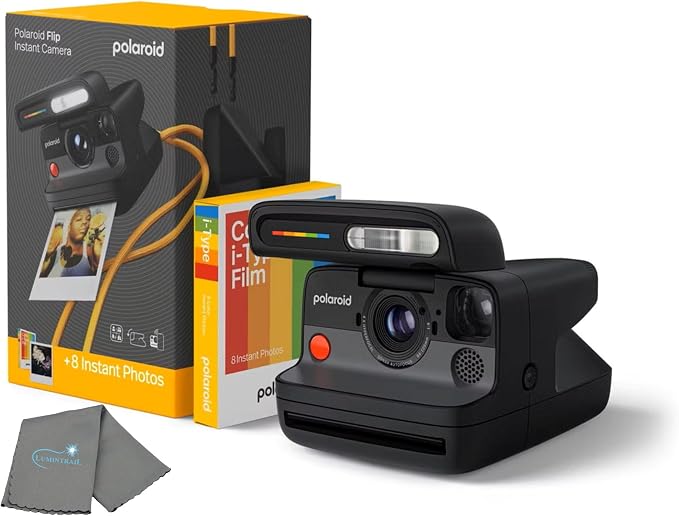 Polaroid Flip Instant Camera + Color Film Bundle by Polaroid