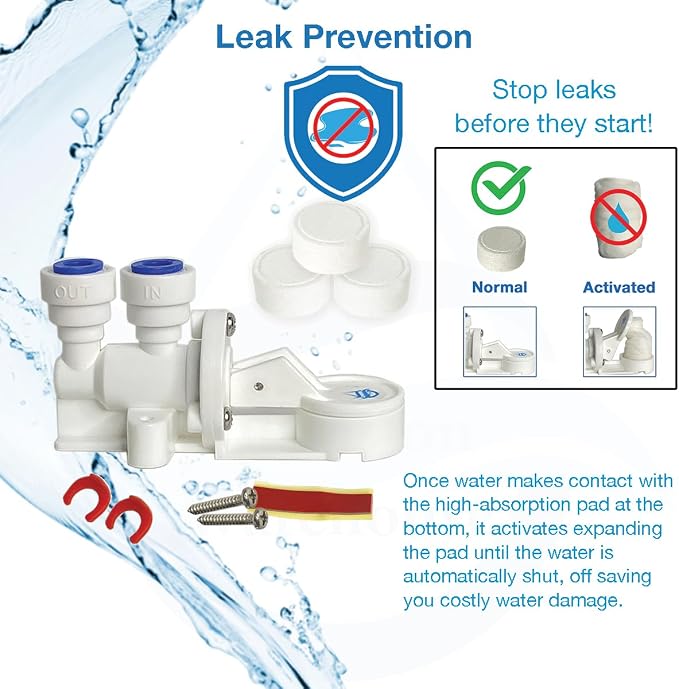 1/4", or High Flow Leak Stop Valve, Automatic Water Shut Off Valve, Leak - Image 2