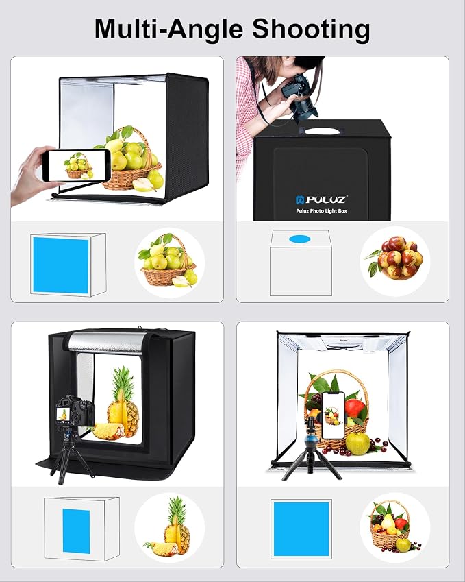 PULUZ Light Box Photography, 24x24 inch Large Photo Light Box - Image 5