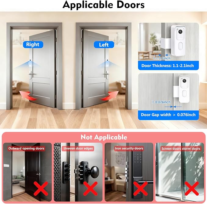 Blink Doorbell Mount, No-Drilling Anti-Theft Doorbell Mount - Image 5