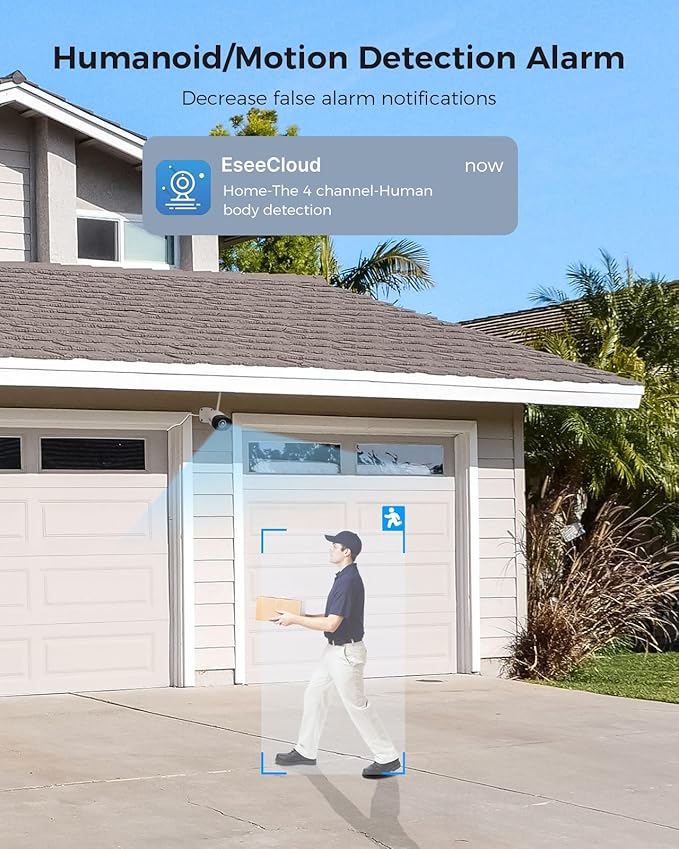 Hiseeu 5MP Outdoor WiFi Security Camera System, 16CH 8 Cam Kit, 2-Way Audio - Image 9
