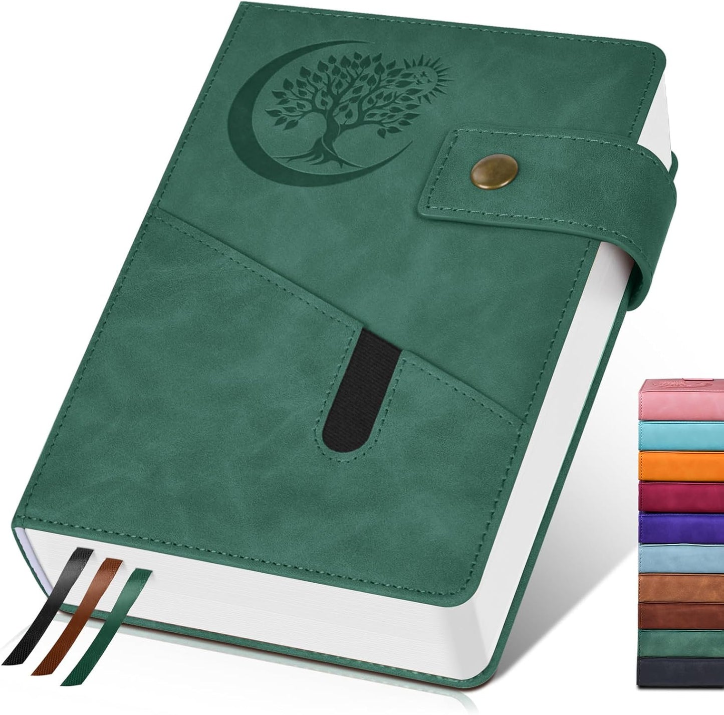 365 Page Thick Lined Journal Notebook for Men Women, B5 Large Leather Journals for Writing, Hardcover Notebooks for Work, School, Note Taking, Business, Travel Diary, College Ruled 7.6" x 10"