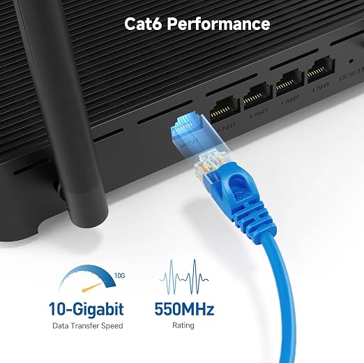 Cable Matters 10Gbps Snagless Cat 6 Ethernet Cable - 50ft - Image 3