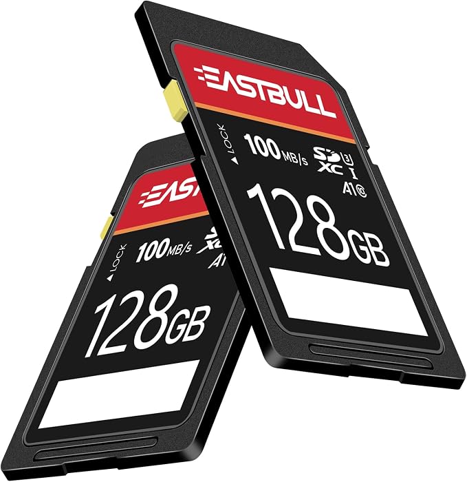 EASTBULL 5-Pack SD Card 128GB U3 V30 High-Speed 100MB/s Read Class 10 SD Card - Image 6