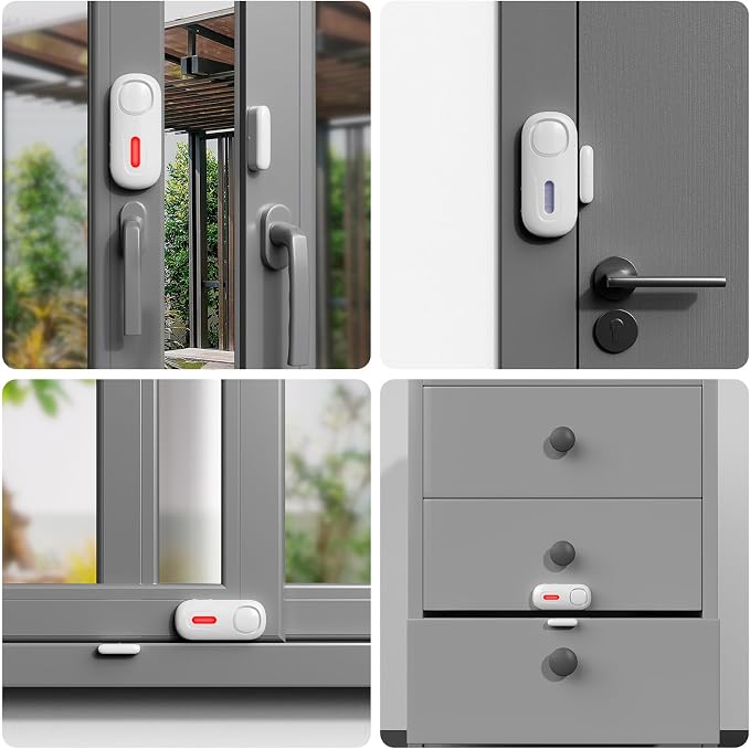 Door Alarms for Kids Safety, 120dB Wireless Window Security Sensor - Image 4