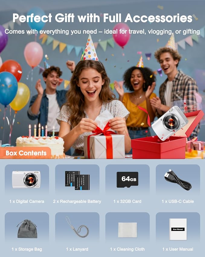8K Digital Camera for Photography, 88MP WiFi Vlogging Camera for YouTube - Image 8