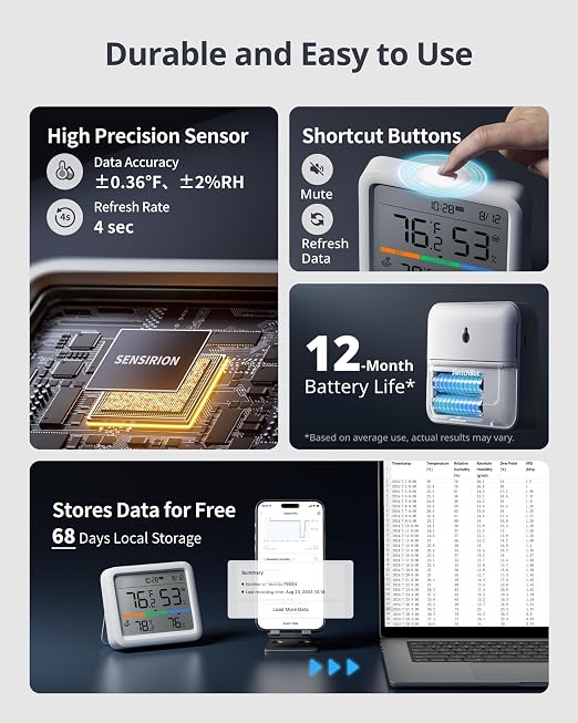 SwitchBot Meter Pro, Digital Hygrometer & Thermometer - Image 6