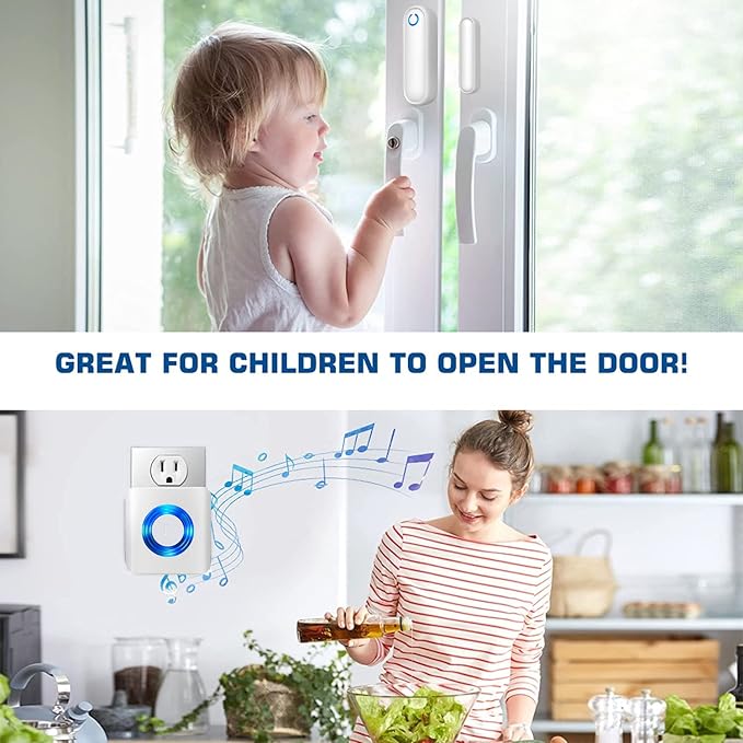 Caregiver Pager Door Alarms for Dementia Patients/Kids Safety/Home Security - Image 3