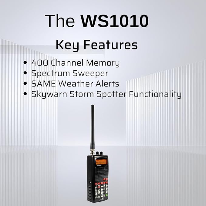 Whistler WS1010 Analog Handheld Scanner – 400 Channels, Same Weather Alerts - Image 3