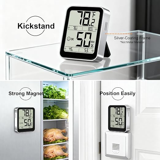Antonki Room Thermometer Indoor Hygrometer Digital Temperature and Humidity - Image 4