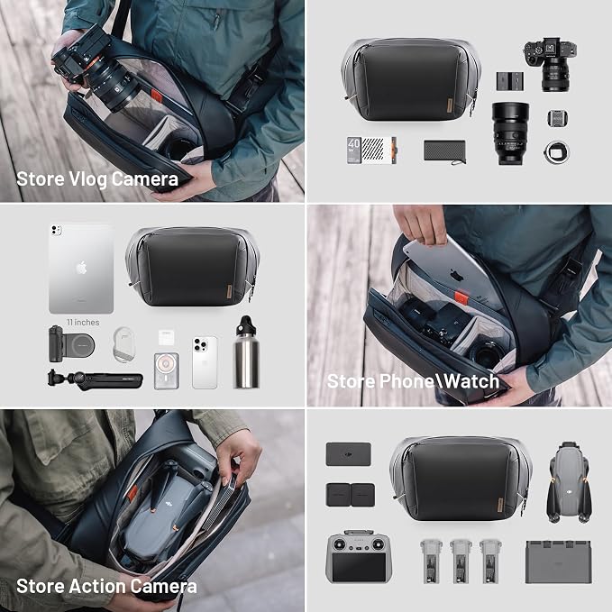 PGYTECH OneGo Solo V2 Camera Sling Bag, 6L Crossbody Camera Bag - Image 2