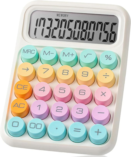 Mr. Pen- Mechanical Switch Calculator, 12 Digit Large LCD Display, Colorful by MrPen