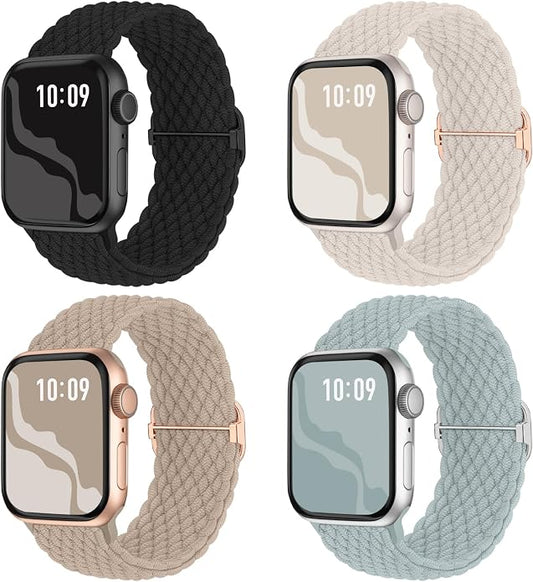 4 Pack Braided Stretchy Bands Compatible by Suitisbest