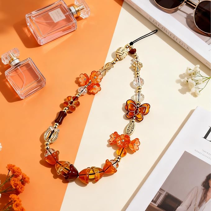 Cute Beaded Camera Wrist Strap for Phone, Digital Camera Charm Lanyard - Image 6