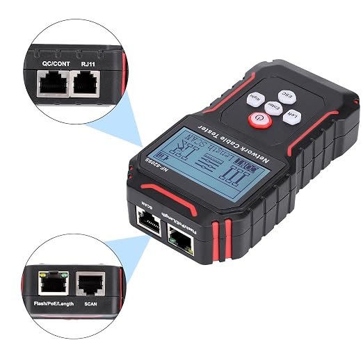 NF‑8209S Network Cable Tester – Upgrade LAN Network Cable, Ethernet Cable Tester - Image 2