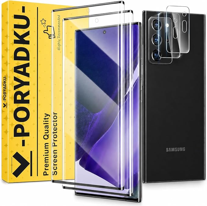 V-PORYADKU 2 Pack for Samsung Galaxy Note 20 Ultra Screen Protector + 2 Pack by PORYADKU