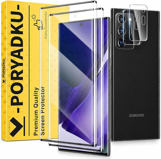 V-PORYADKU 2 Pack for Samsung Galaxy Note 20 Ultra Screen Protector + 2 Pack by PORYADKU
