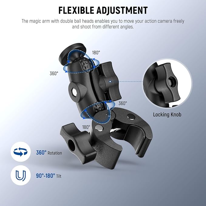 NEEWER Super Clamp Action Camera Mount - Image 3