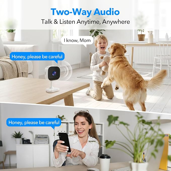 2K Cameras for Home Security Dual-Band 5G/2.4GHz WiFi Indoor Camera Baby - Image 5