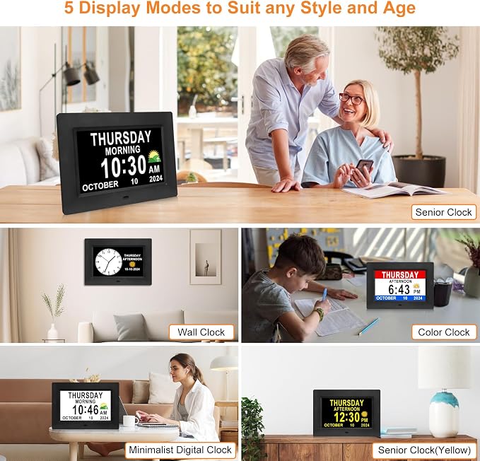SSINI Digital Calendar Dementia Alarm Clock - Image 4
