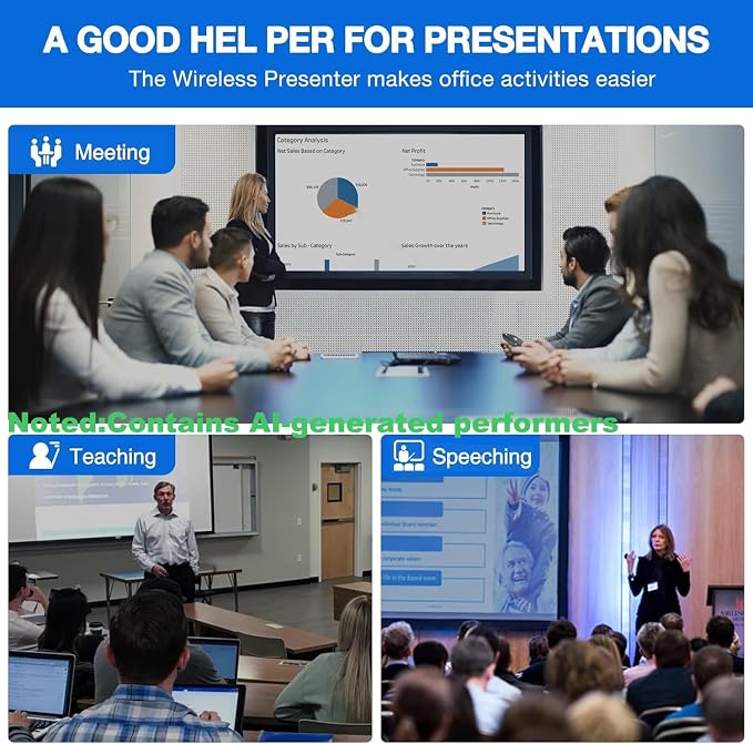 Presentation Clicker Wireless Presenter Remote USB Control Powerpoint PPT - Image 6