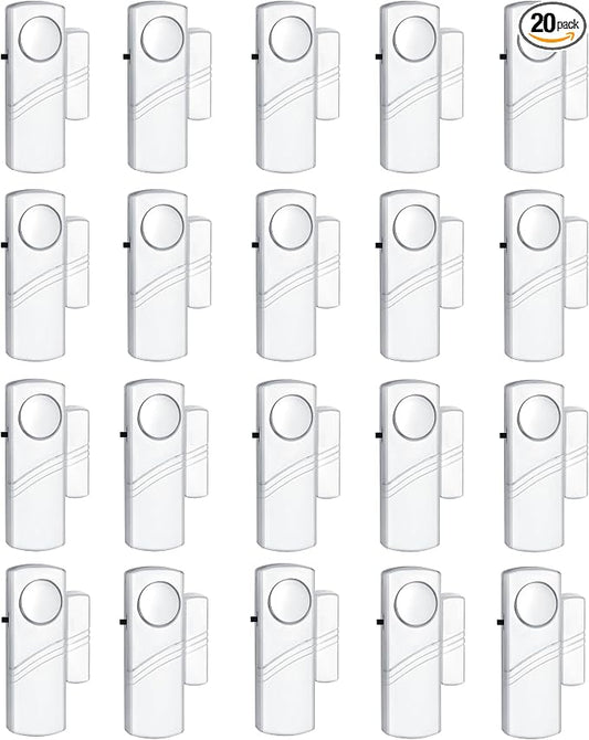 Security Door Window Alarm, 90DB Wireless Sensor Door Window Burglar Alarm by PLOJOP