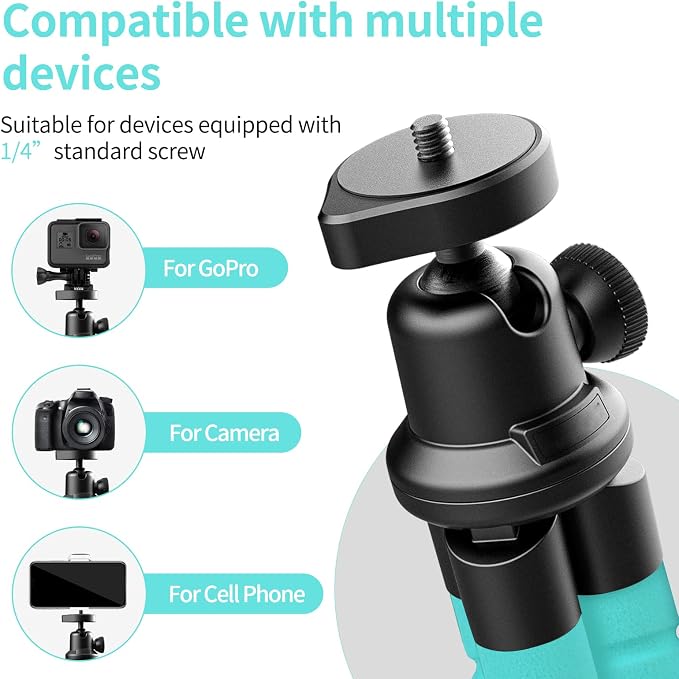 Aureday Phone Tripod, Flexible Tripod - Image 4