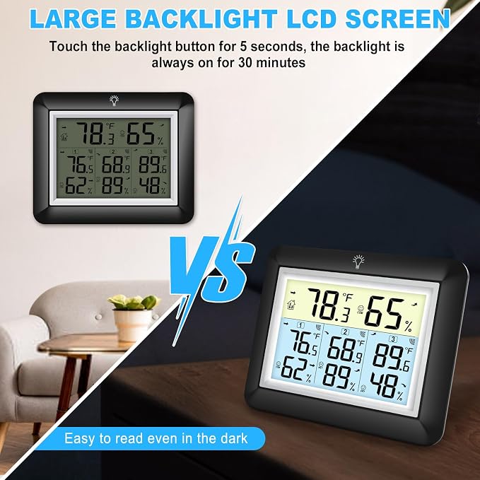 Urageuxy Wireless Indoor Outdoor Thermometer - Image 7